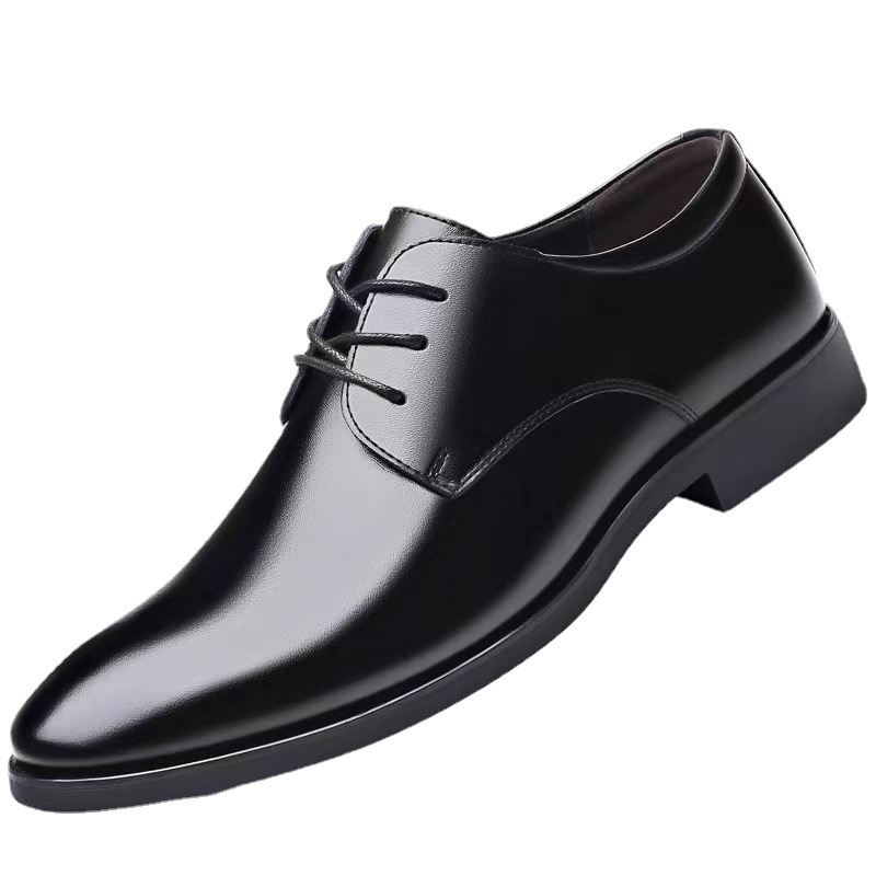 Leather Shoes Men's Spring and Autumn New Men's Business Formal Wear Casual Korean Style British Office Young Bridegroom Wedding