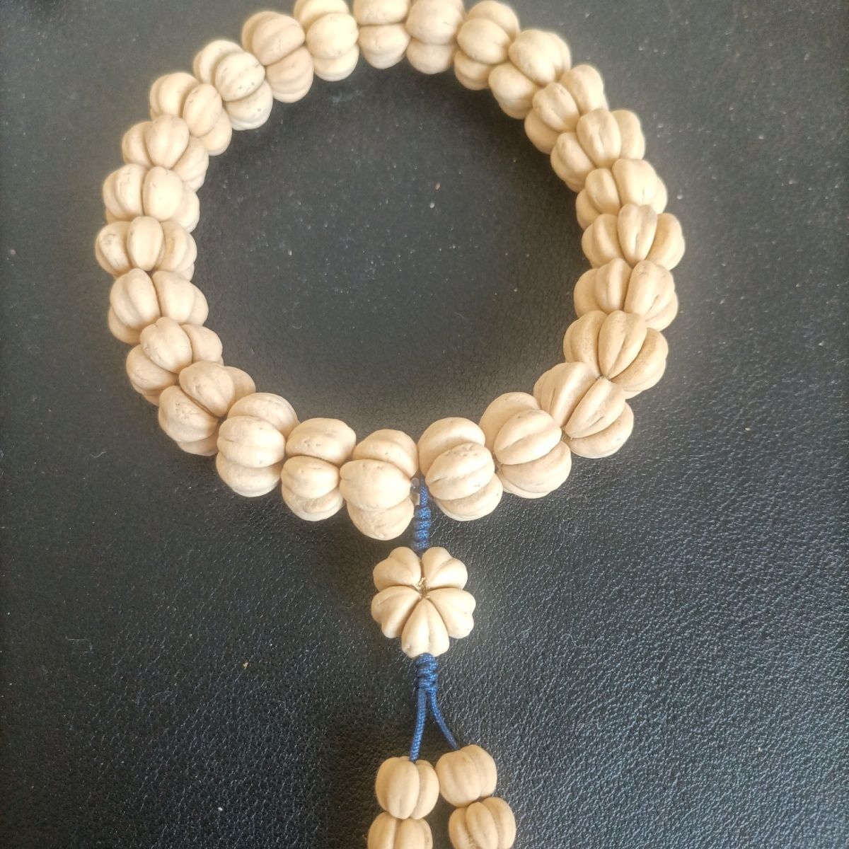 山楂籽手串文玩五福子连体山楂籽核佛珠男脖挂项链东北野山里红潮