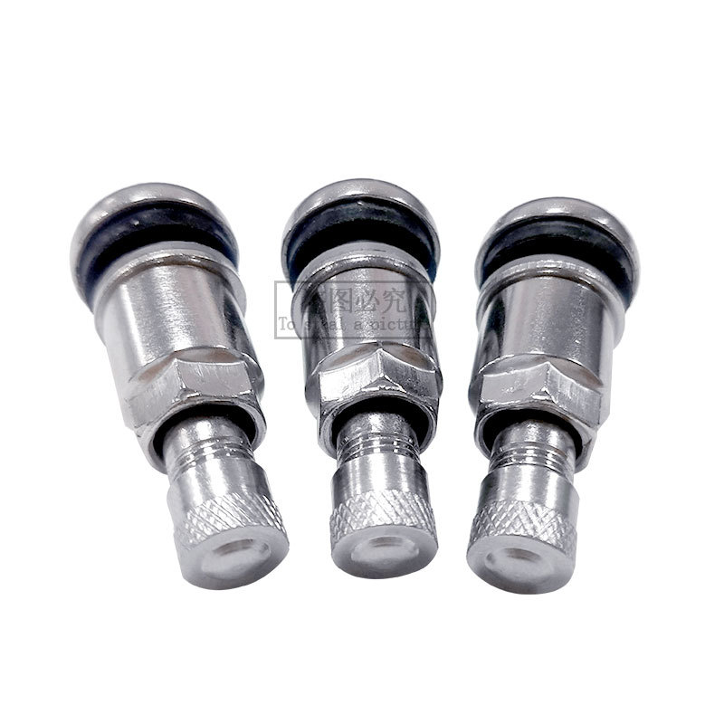 轮胎不锈钢气门嘴 防爆金属汽车真空胎嘴 改装铝合金气门嘴