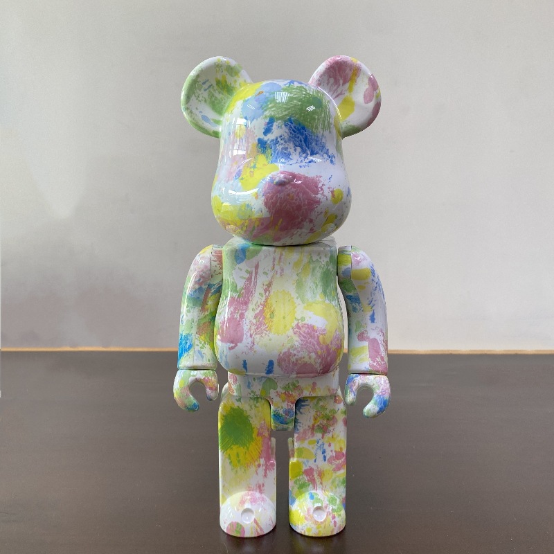 官方正品 bearbrick 碎花anever 400%积木熊 be@rbrick摆件暴力熊