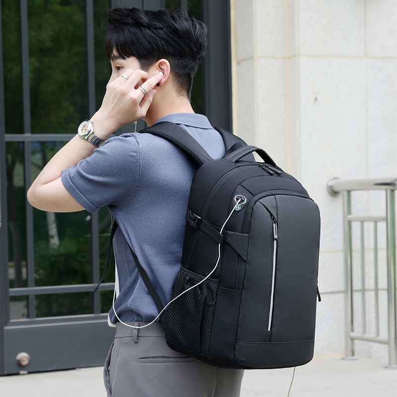 2023 New Waterproof Oxford Cloth Multifunctional Backpack USB Business Backpack Student Travel Men's Computer Bag