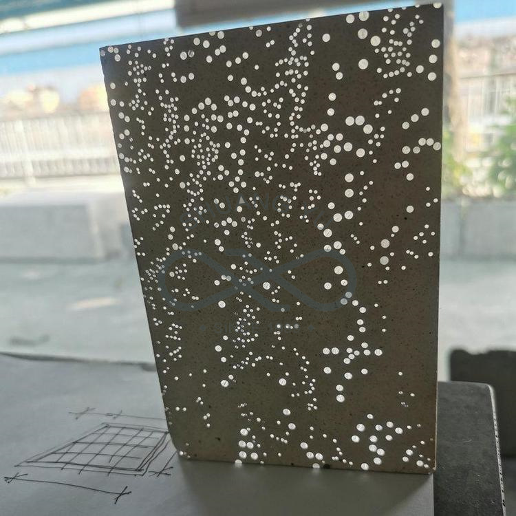 发光水泥 透光混凝土板 清水艺术水泥预制装饰外墙挂板 星空发光