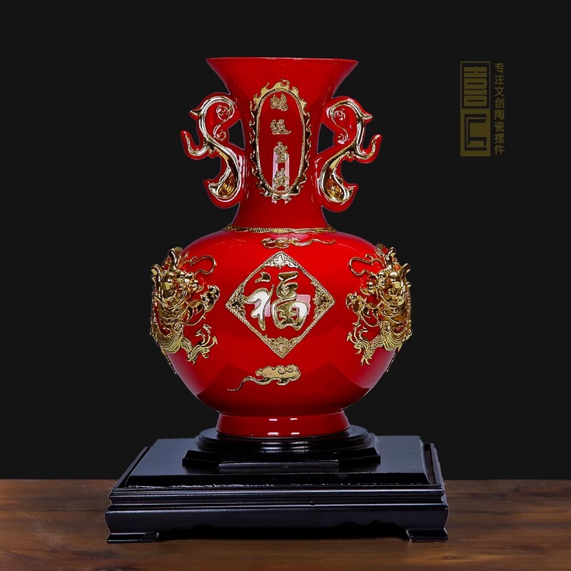 福建漆线雕工艺品鸿运当头摆件公司开业乔迁新居领导升迁送礼