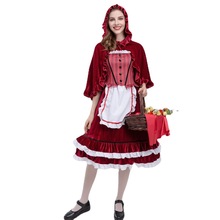 2022新款cosplay小红帽公主服 城堡女王装 万圣节服表演服装批发