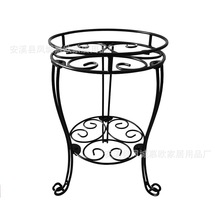 绿萝花架子多层铁艺花盆架落地省空间欧式双层室内花架特价