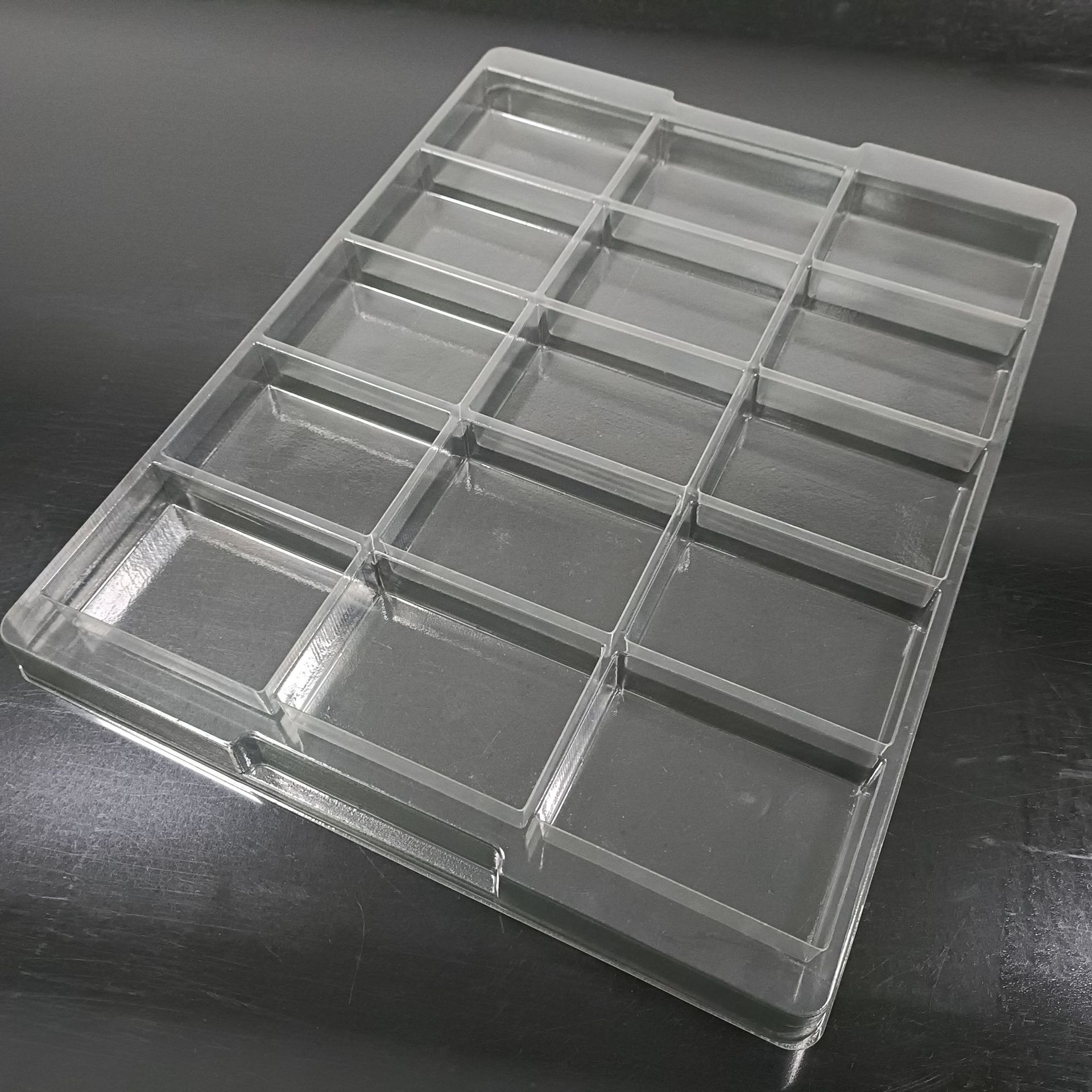 优惠现货pet透明吸塑托盘 15格吸塑内托 化妆品周转吸塑托盘-阿里巴巴
