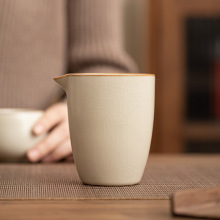 汝窑公道杯匀杯陶瓷家用开片可养汝瓷茶海公杯功夫茶具配件分茶器