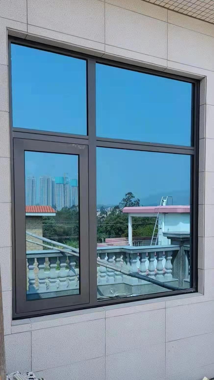 防盗防蚊断桥铝门窗 隔音隔热落地魅影系统窗封阳台铝合金平开窗