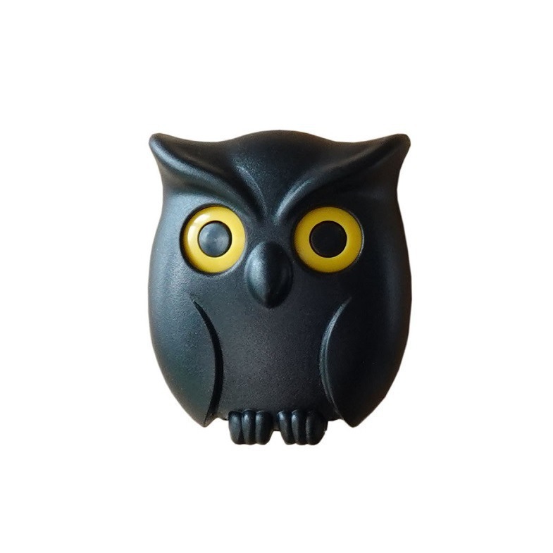 Magnetic Owl Key Hook Refrigerator Door Rear Entrance Key Storage Hook Hallway Wall Strong Seamless Sticky