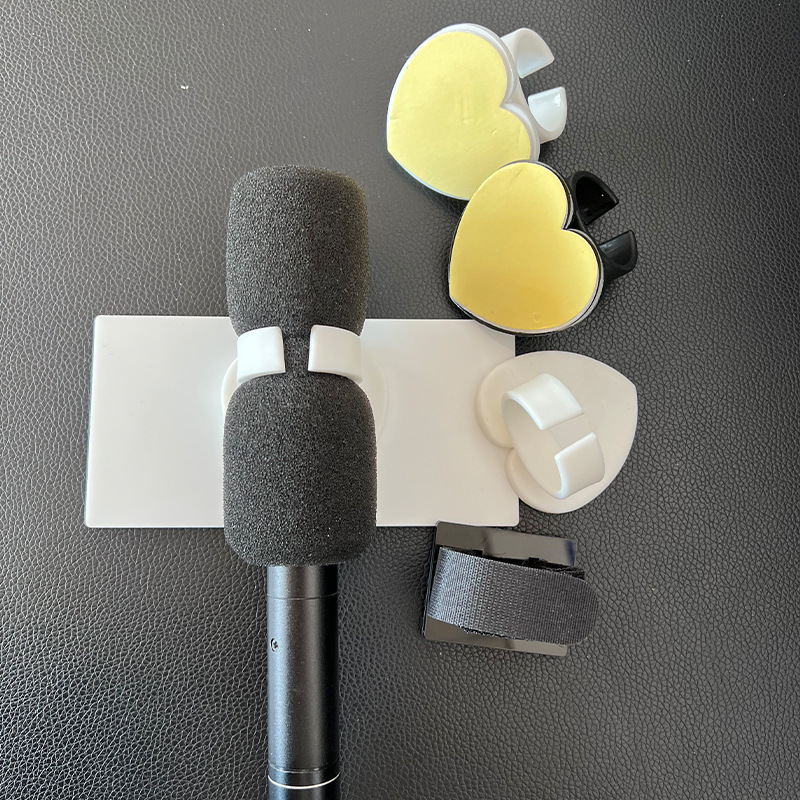 话筒标牌话筒夹子咪牌卡子媒体魔术电视台麦标夹麦牌固定卡口配件