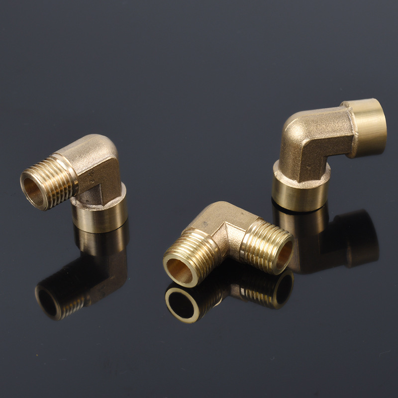 铜弯头弯管1分2分3分直角90度内外丝内丝内外牙变径液压气动接头