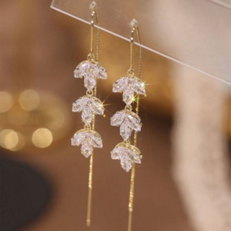 South Korea Dongdaemun Tassel Long Pearl Earrings Sterling Silver Needle All Match Elegant Earrings Internet Hot Ear Rings