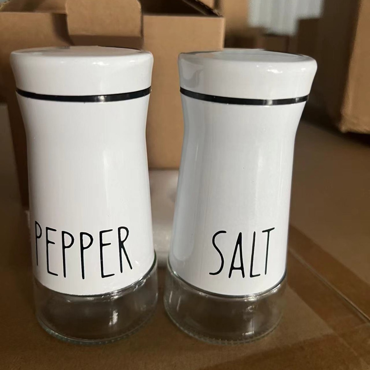 批发调料瓶套装不锈钢旋转调味瓶盐胡椒粉孜然瓶旋转可控撒料瓶