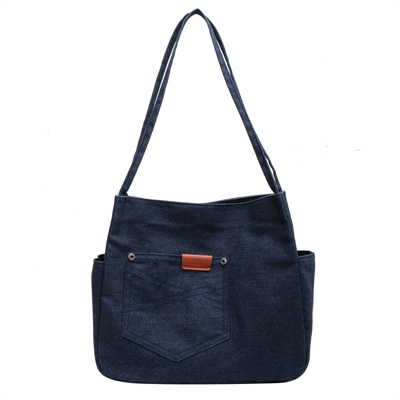 Simple Fashion Jean Bag Casual Bag 2022 New Fashion Ins Underarm Bag Shoulder Bag Japanese and Korean Temperamental Women's Bag