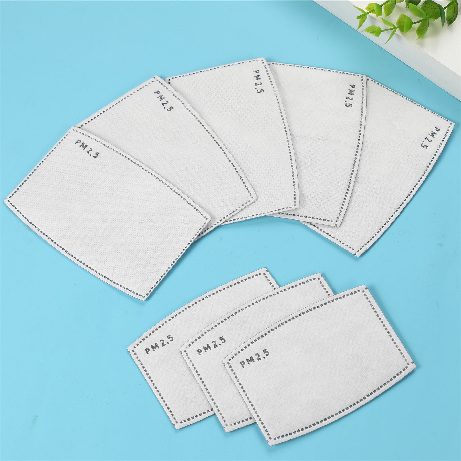 5过滤片 弧形口罩滤片 五层活性炭滤片