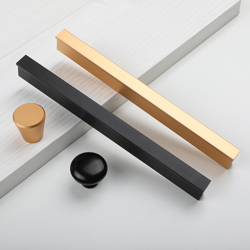 铝合金柜门把手 欧式象牙白衣柜橱柜抽屉拉手 现代简约白色拉手