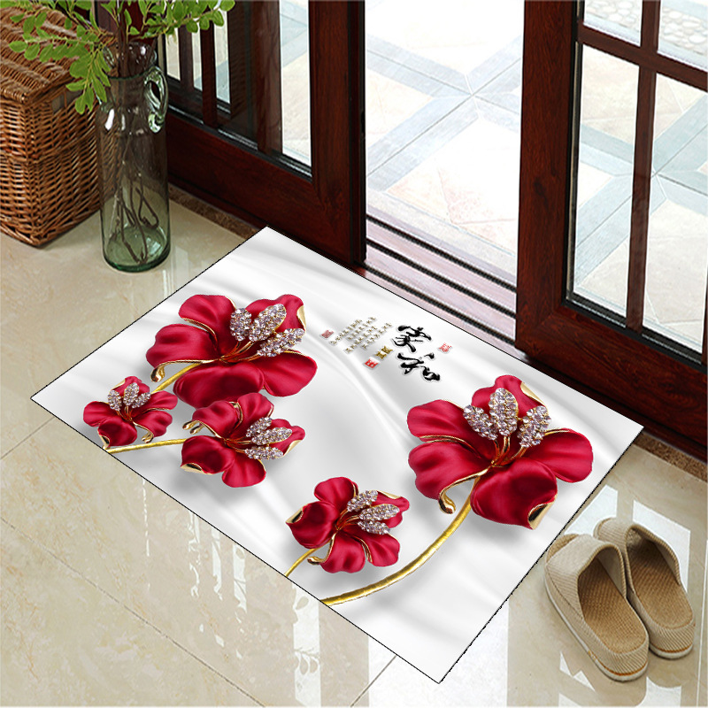 钢化玻璃地垫脚垫门垫地踏脚踏免洗欧式入户门家用防滑门口