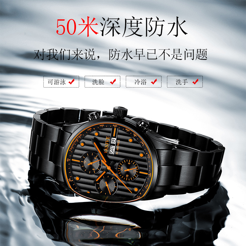 一件代发vanjve凡爵男士全自动机械表时尚款2021新款抖音快手直播