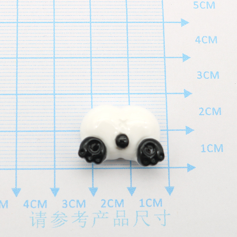 New DIY Cute Little Panda Accessories Cream Glue Drops National Fashion Phone Case Children Hair Accessories Storage Box Accessories