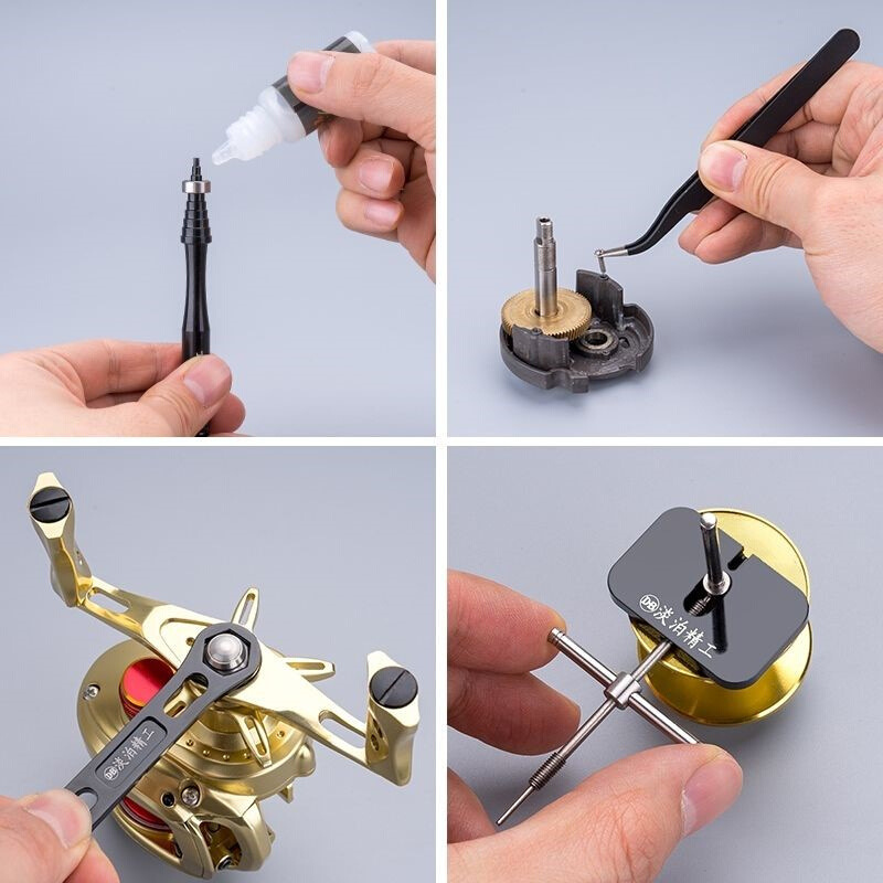 水滴轮拆卸工具淡泊鱼线轮维修水滴轮鼓轮保养工具拆销器改装渔