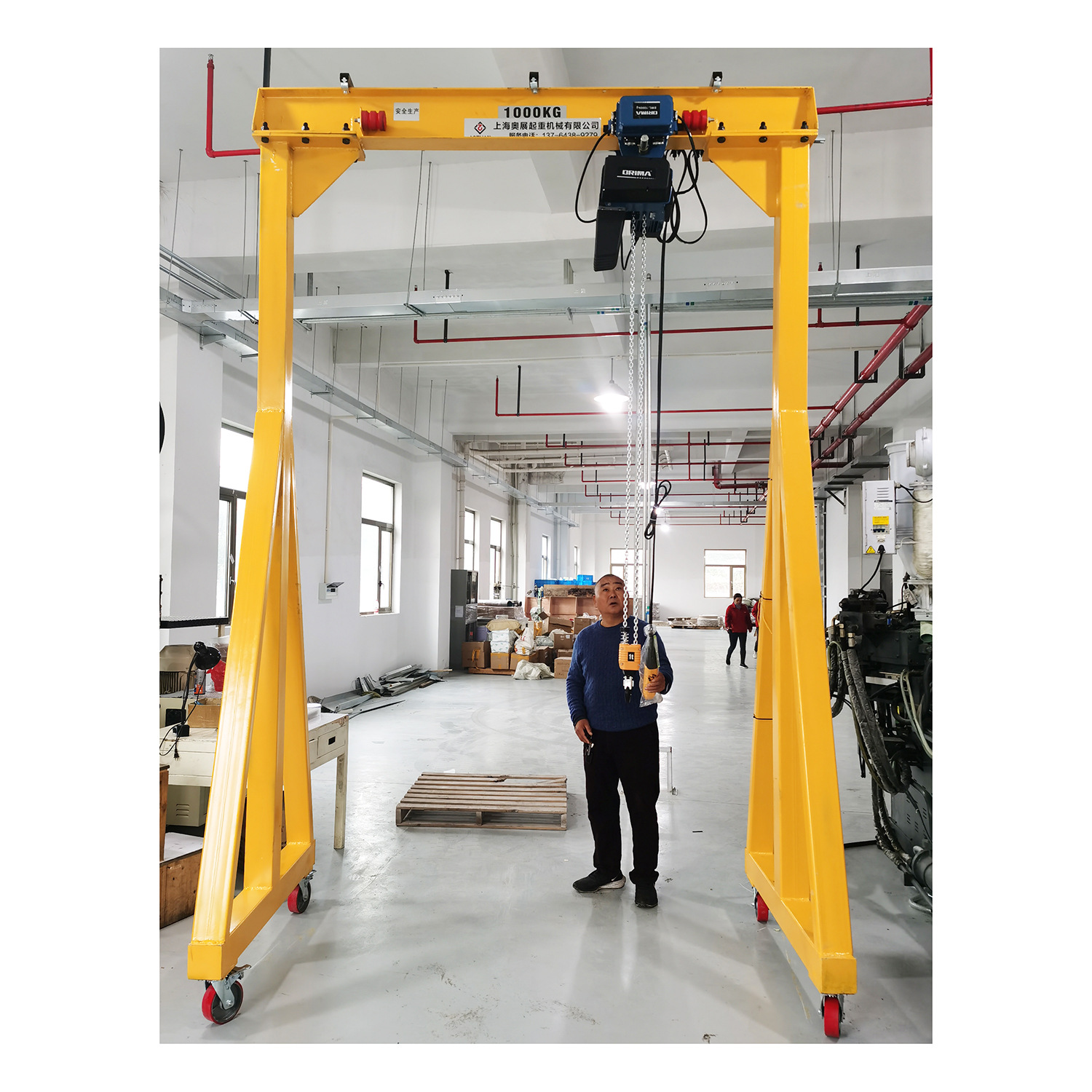 订做小型龙门架,小型行车,手推行吊【自产自销】