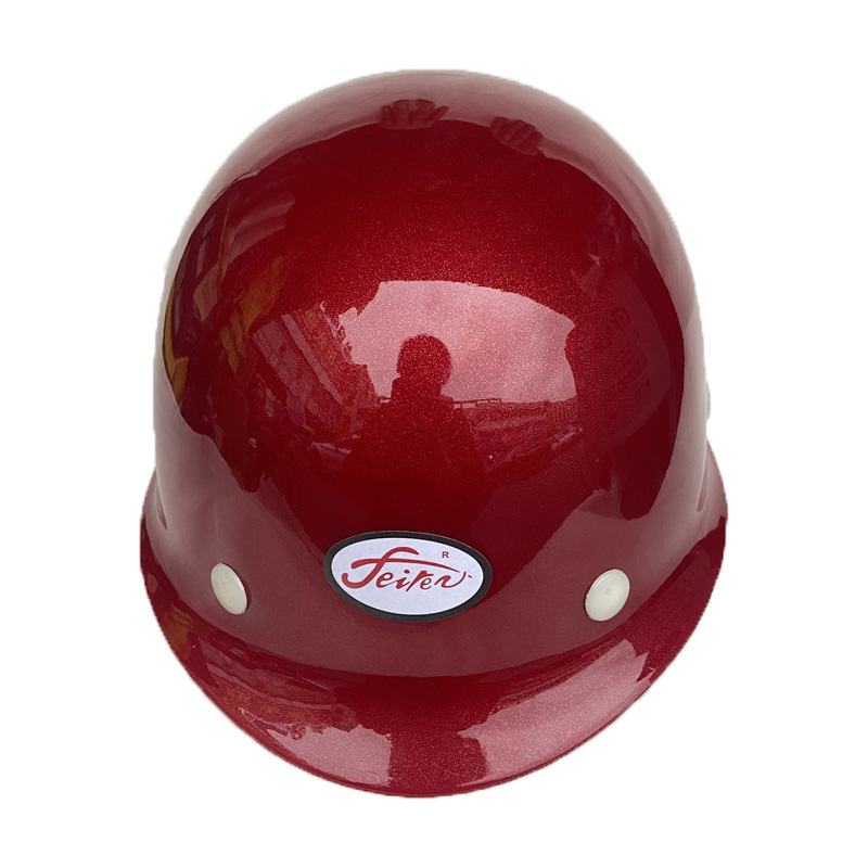 北京飞人牌abs安全帽圆形红黄白蓝玻璃钢防砸头盔工地施工印字