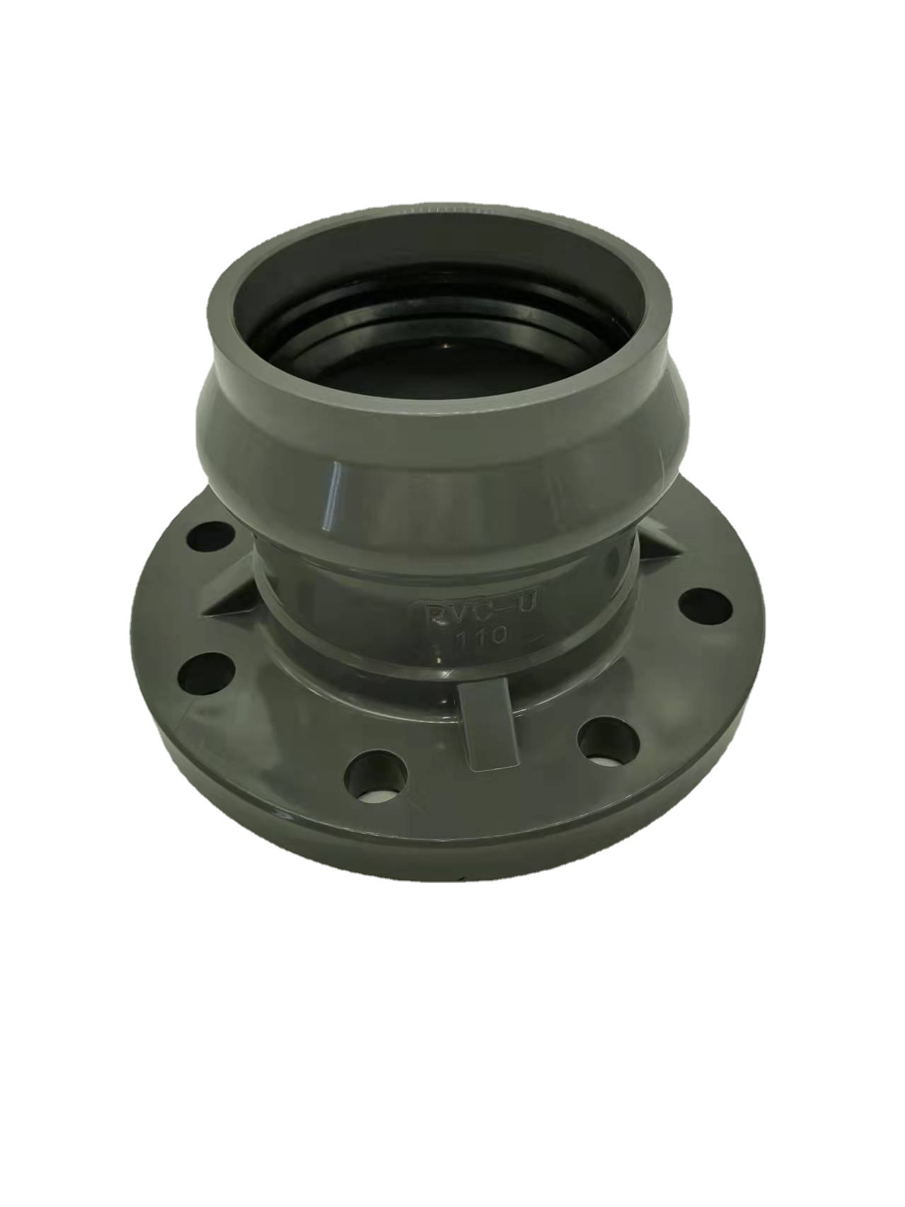 柔性铸铁管配件b型套袖直接110法兰压盖橡胶垫连接排水管三通接头