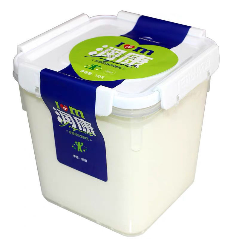 一件发,奶润康酸奶桶装原味新疆老酸奶特浓凝固发酵乳水果捞沙拉