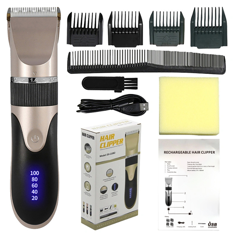 Cross-Border Electric Hair Clipper Electric Hair Clipper Rechargeable Clippers Adult and Children Hair Scissors Razor Household