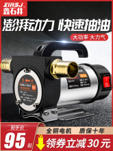 电动抽油泵12v24v通用220v柴油泵小型抽油机自吸泵加油加油机