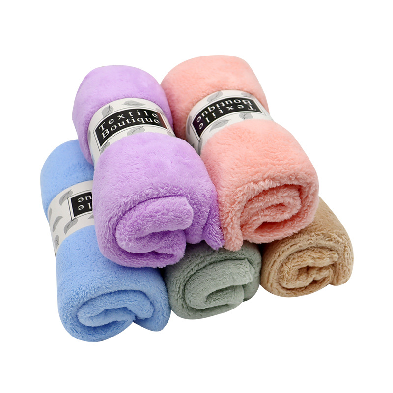 Household Adult Cotton Facecloth Unisex Soft Absorbent Towel Lint-Free Thickening plus Size Face Towel