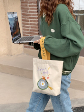 小白兔几 手拎便携帆布袋上班通勤零食包妈咪包可爱女学生便当芝