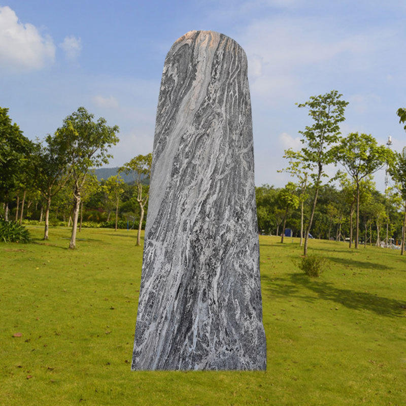 景观石泰山石雪浪石头天然风景石门牌石地标石刻字学校村口摆件