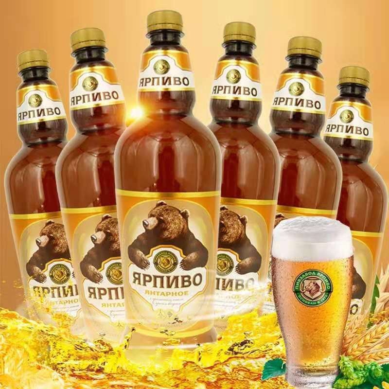 洋品多 俄罗斯棕熊经典琥珀啤酒1.25升-阿里巴巴