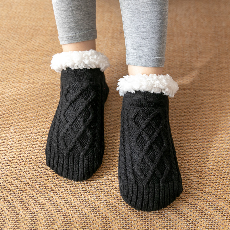 Winter Floor Socks Adult Women's Home Maternity Socks Snow Socks Sleep Carpet Socks Leg Warmer Slippers Socks Men's Non-Slip