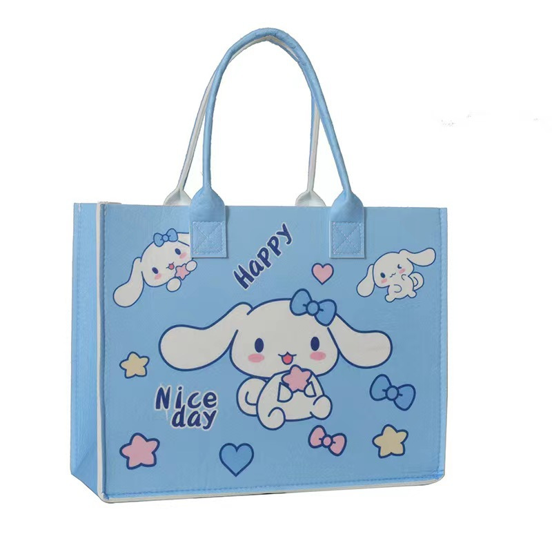 Sanrio Felt Bag Decorative Large Capacity Versatile Fashion Shopping Bag in Stock Wholesale Cute Felt Handbag
