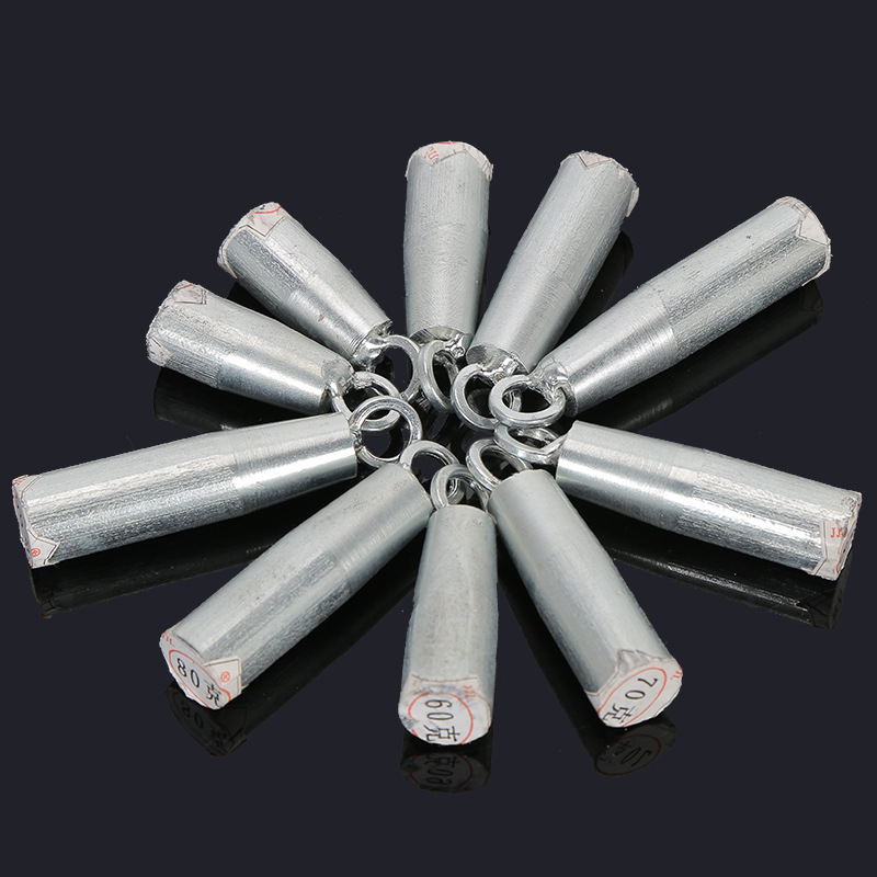 渔具批发大物铁铅坠鱼坠钓坠防挂底圆柱形带环坠单环海竿柱形渔坠