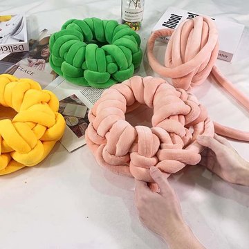 超粗布条线加绒冰岛毛线手工diy编织宠物窝坐垫抱枕包包婴儿床围