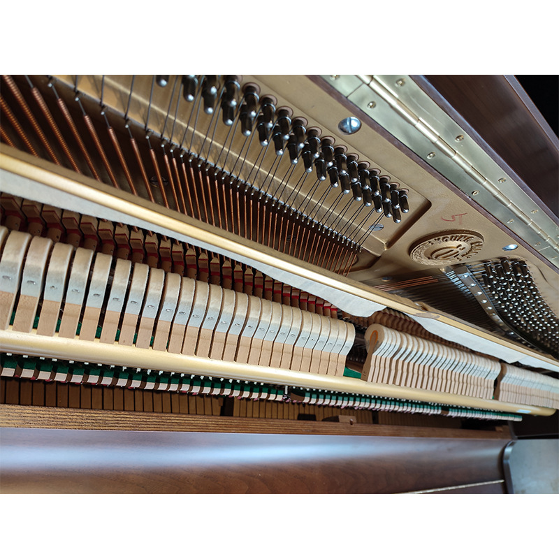 韩国品牌英昌u1f木色钢琴立式家用考级广州钢琴批发艺术中心用琴