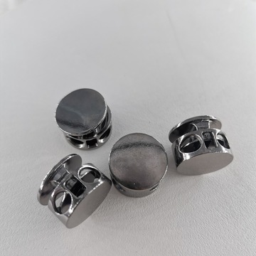 新款金属吊钟弹簧扣双孔调节松紧扣圆柱猪鼻卡扣