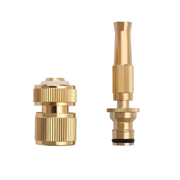 亚马逊全铜高压洗车水枪园林家用浇花喷头花园灌溉喷嘴快速通水接