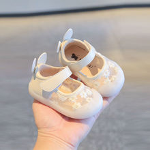 春夏季新款小童软底学步鞋女宝宝洋气公主鞋1-2一3岁婴儿网面单鞋