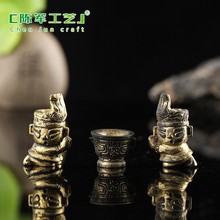 微景观创意怀旧复古三星堆 diy盲袋装饰品挂配件办公桌车载小摆件