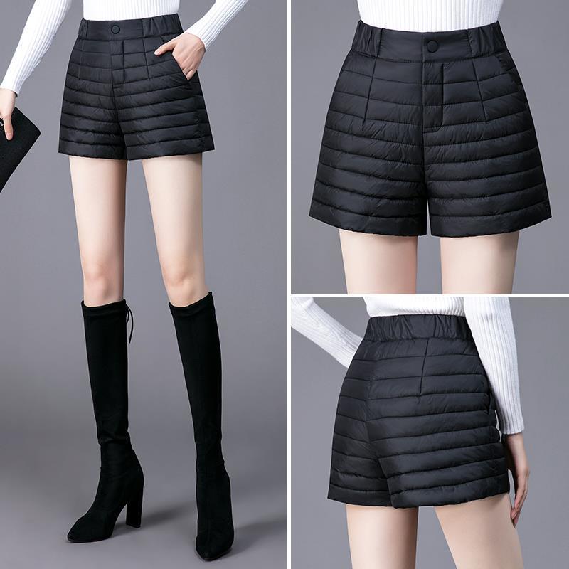 冬季短裤女外穿冬秋冬羽绒棉短裤子女2021秋冬季新款女士高可代发