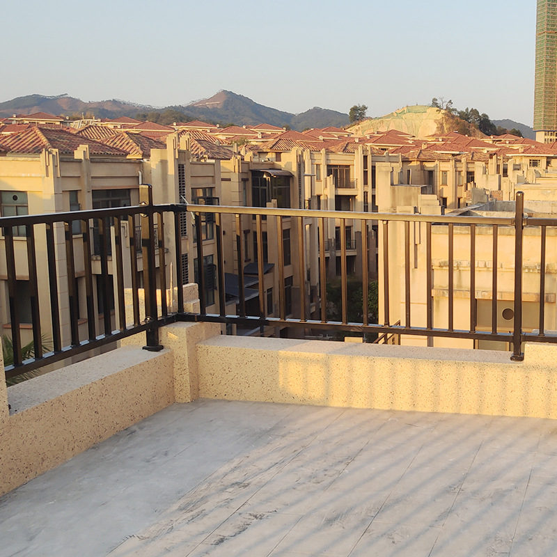 广东阳台护栏锌钢走廊栏杆别墅庭院室外扶手露台栅栏楼顶防护围栏