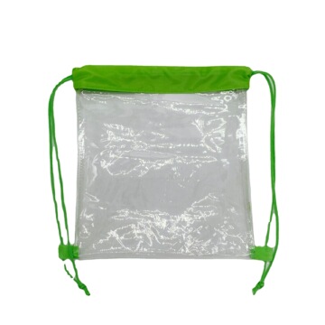 pvc背包 塑料透明塑料袋机场通关 双抽绳收纳袋 pvc新料束口袋