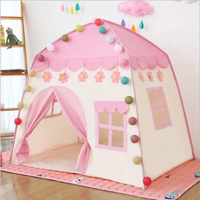 Amazon Tent Children's Tent Baby Oxford Cloth Room Blossoming Flowers House Tent Butterfly Outdoor Tent Expansion