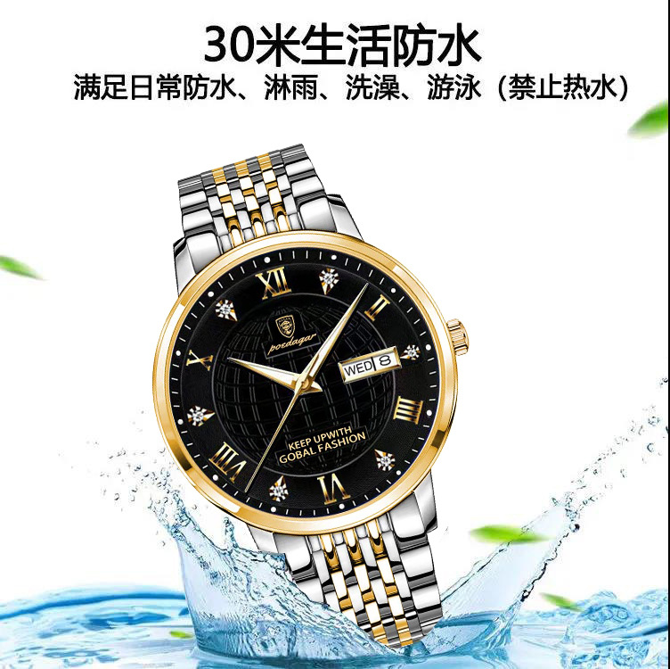 Swiss Brand Waterproof Luminous Men's Watch Ultra-Thin Quartz Watch TikTok Hot Sale at AliExpress One Piece Dropshipping