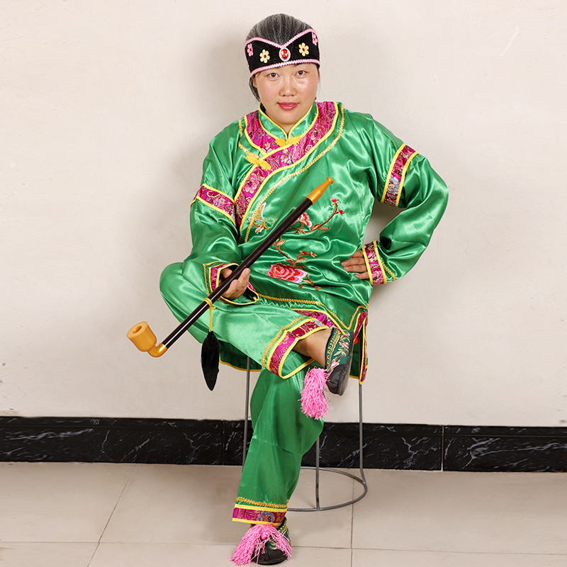 媒婆服装演出服全套搞笑烟袋道具假发头饰地主婆中性古装舞台戏剧