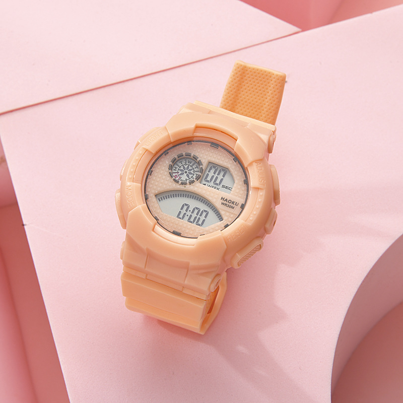 Student Water Multifunctional Electronic Watch Led Cold Light Lamp Candy Color Fashion Watch Factory Wholesale Watch
